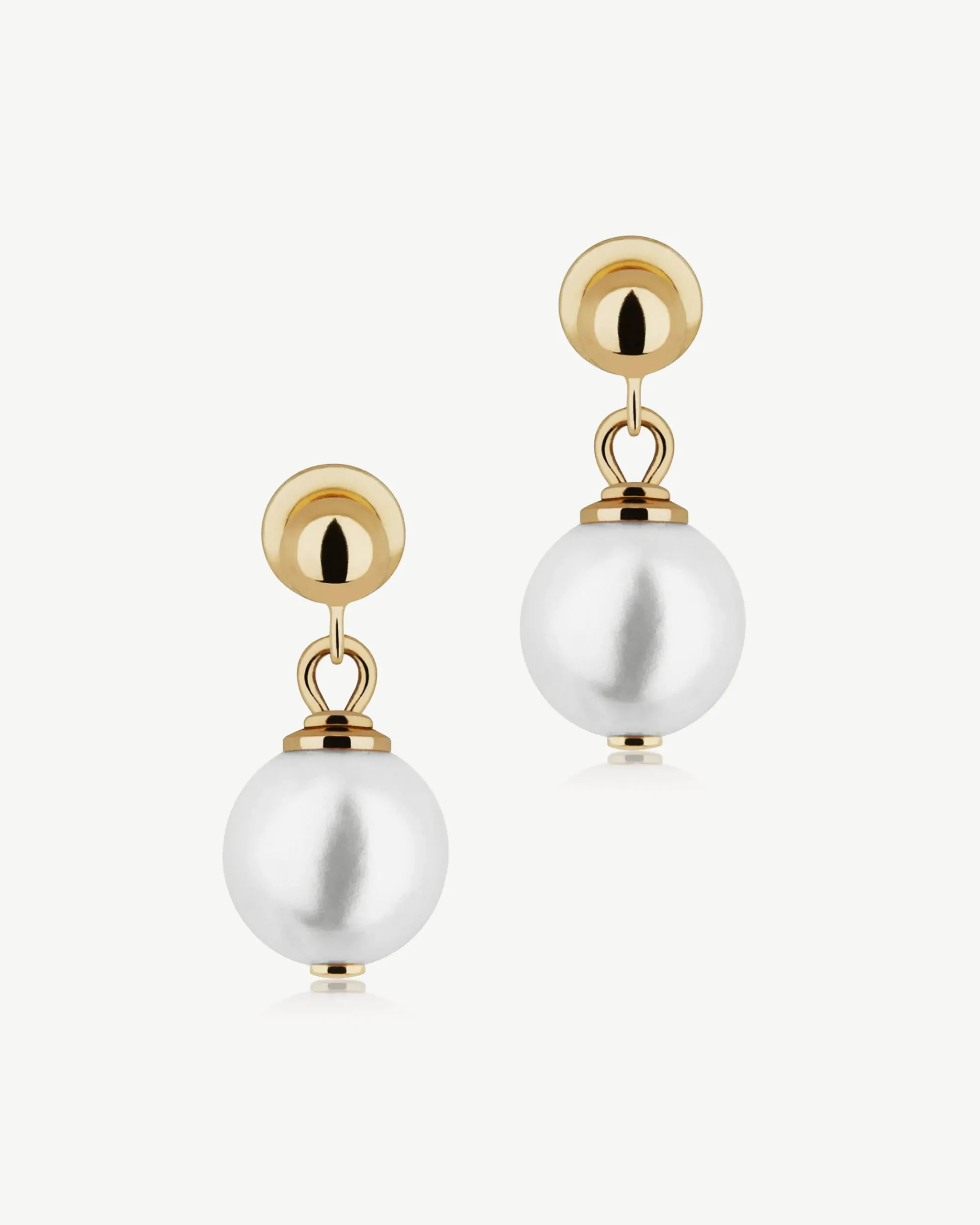 Lana Pearl Earrings - 24 Carat Gold Gilded