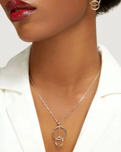 Music Bar Hoop Pendant - 22 Carat Gold Gilded