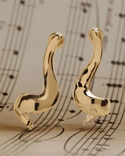 St James Earrings - 22 Carat Gold Gilded